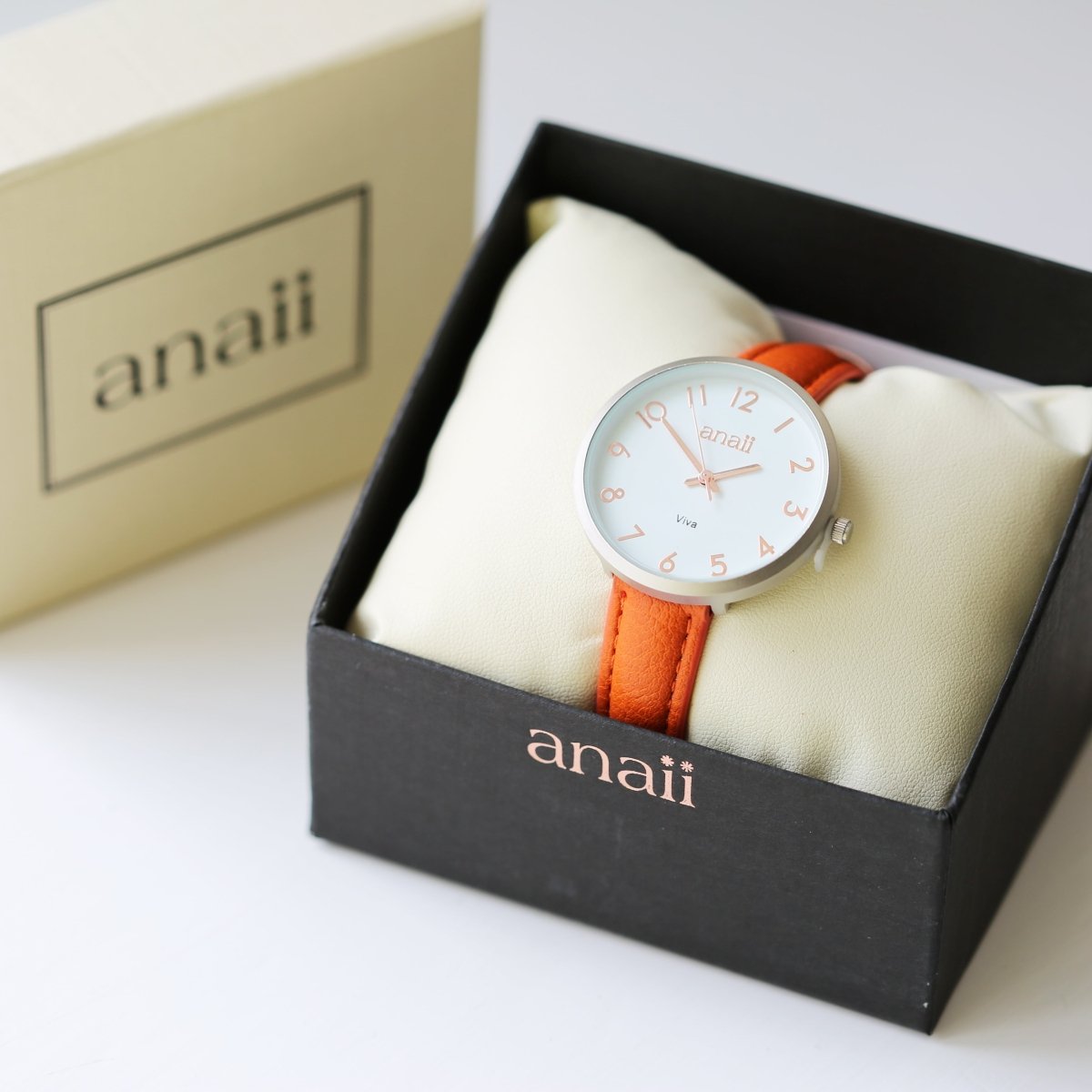 Personalised Blush Red Anaii Watch