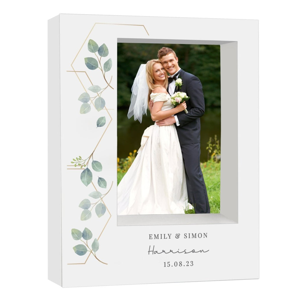Personalised Botanical 6x4 Inch Box Photo Frame