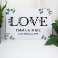 Personalised Botanical Love Metal Sign