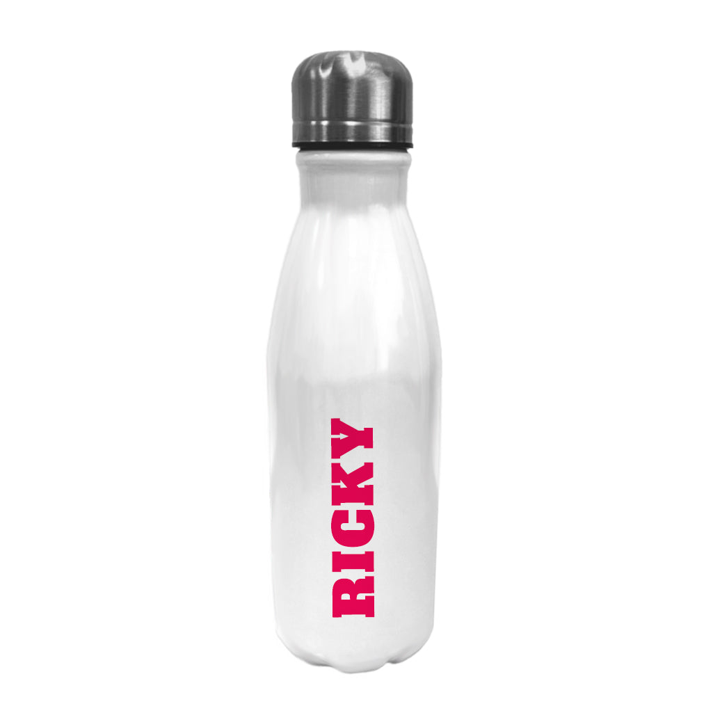 Personalised Personalised Bowling Water Bottle - Block