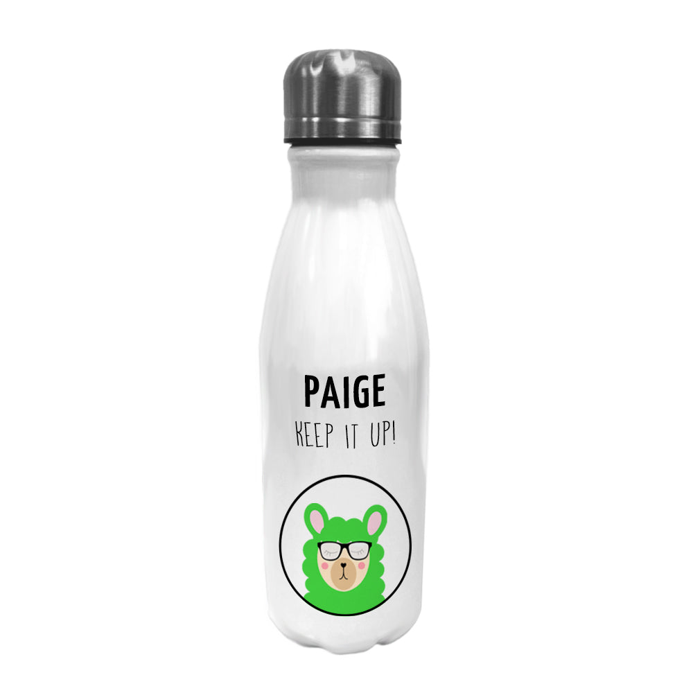 Personalised Personalised Bowling Water Bottle - Llama Icon