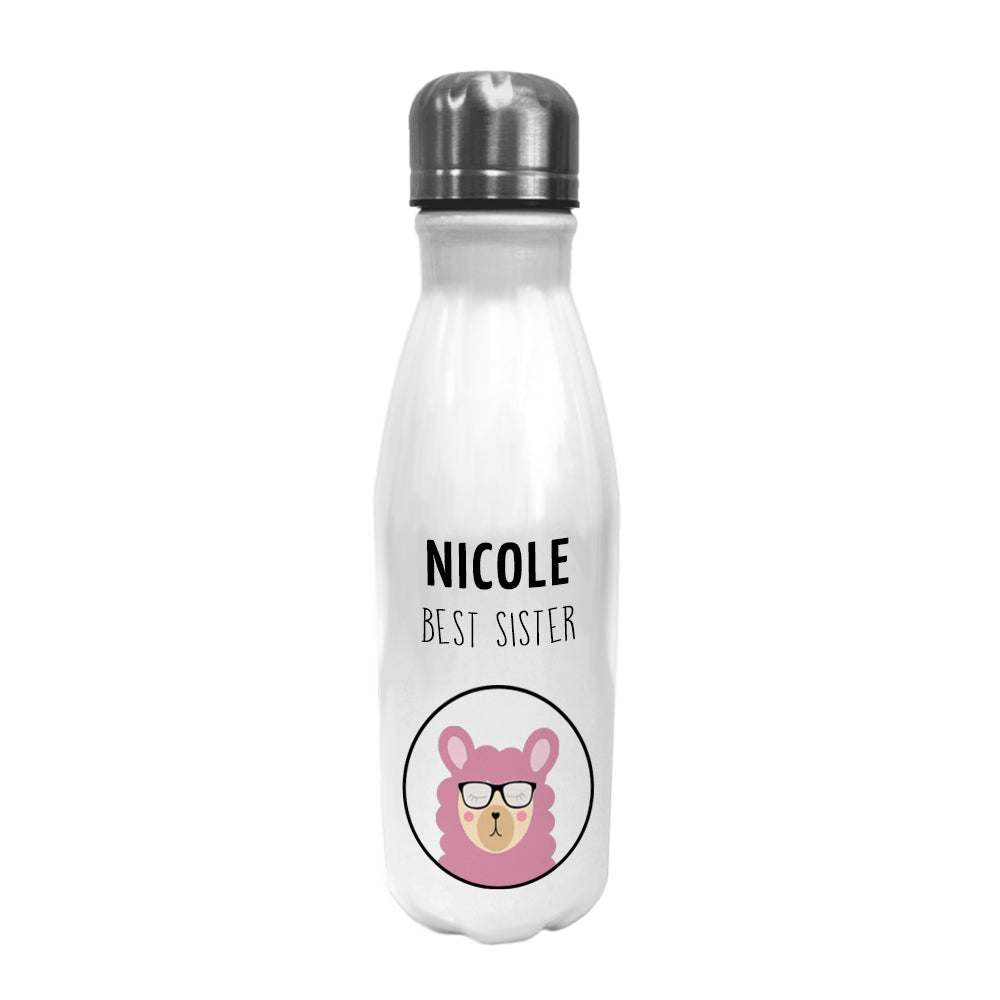 Personalised Personalised Bowling Water Bottle - Llama Icon