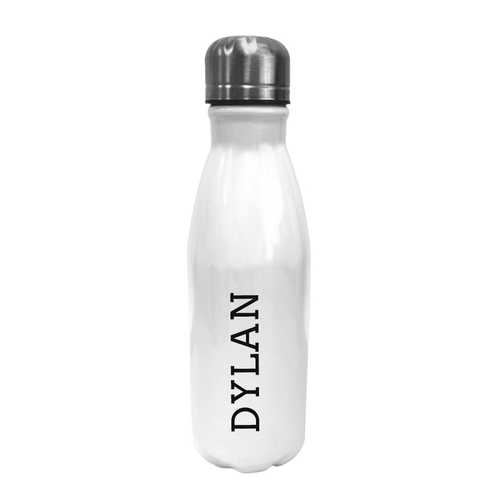 Personalised Personalised Bowling Water Bottle - Typewriter