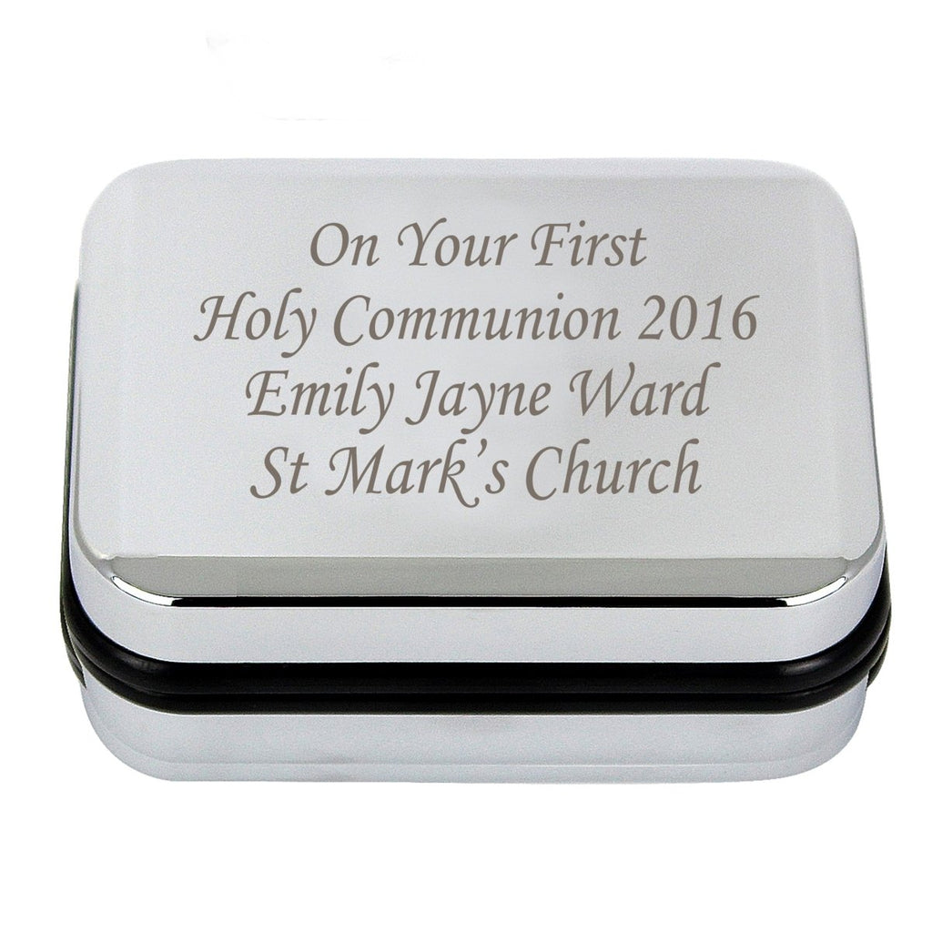 Personalised Box With Silver Cross Necklace