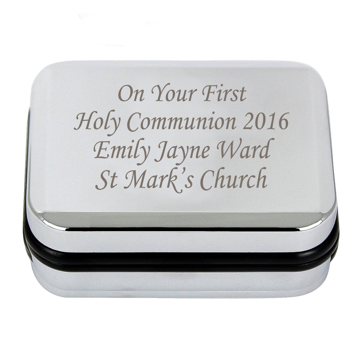 Personalised Box With Silver Cross Necklace