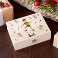 Personalised Personalised Boy Elf Christmas Eve Box