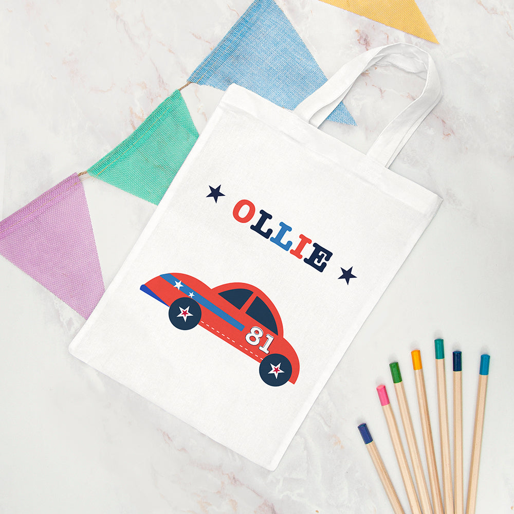 Personalised Personalised Boy's Fabric Party Bag