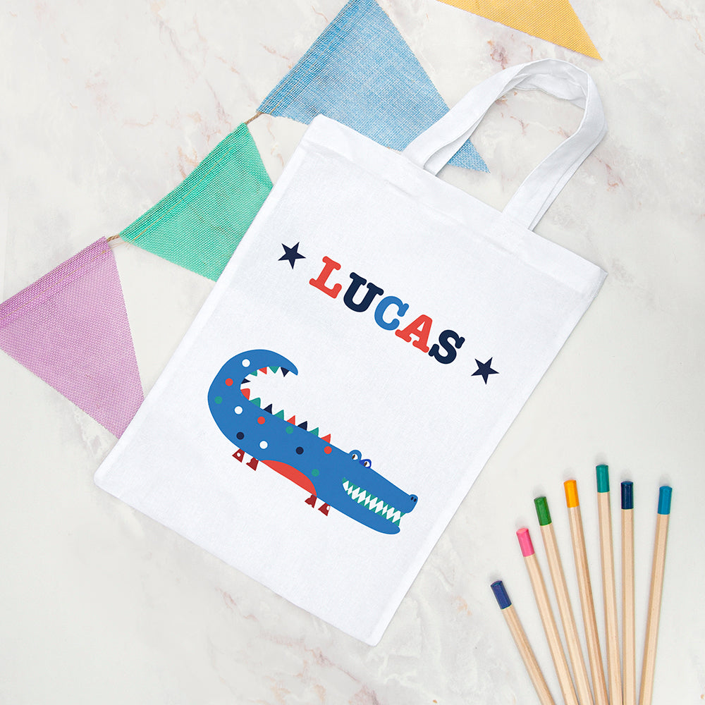Personalised Personalised Boy's Fabric Party Bag