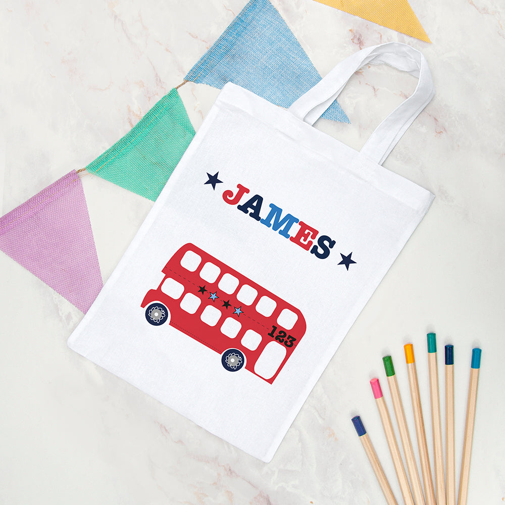 Personalised Personalised Boy's Fabric Party Bag