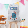 Personalised Personalised Boy's Little Monster PE Kit Bag