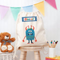 Personalised Personalised Boy's Little Monster PE Kit Bag