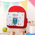 Personalised Personalised Boy's Little Monster Rucksack