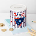 Personalised Personalised Boy's Money Box