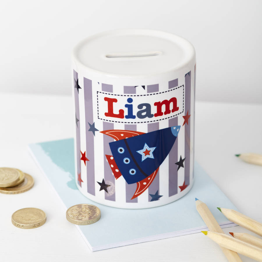 Personalised Personalised Boy's Money Box
