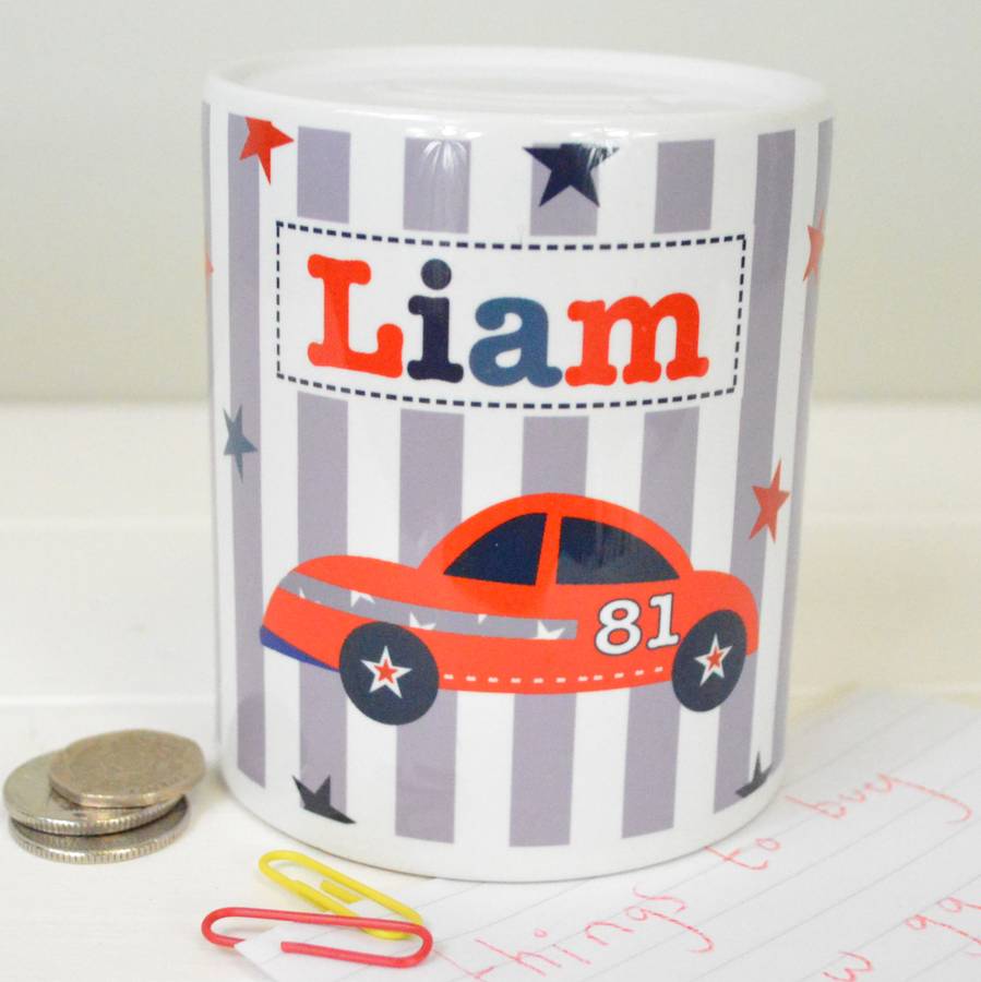 Personalised Personalised Boy's Money Box