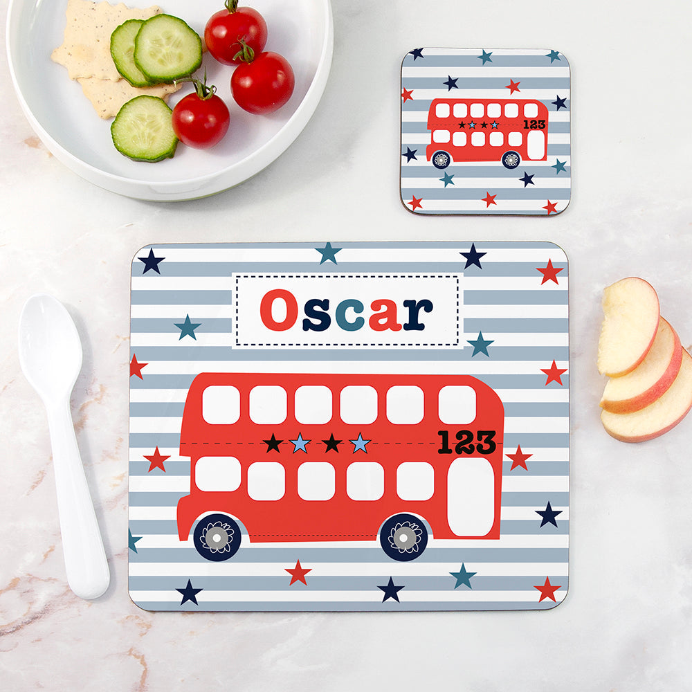 Personalised Personalised Boy's Placemat Set