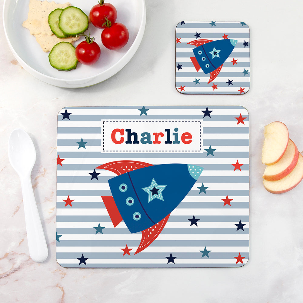 Personalised Personalised Boy's Placemat Set