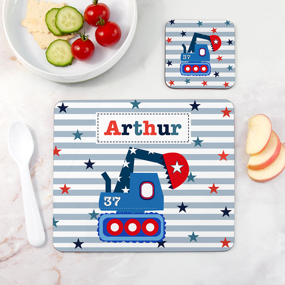 Personalised Personalised Boy's Placemat Set