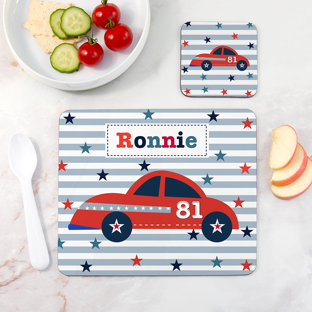 Personalised Personalised Boy's Placemat Set