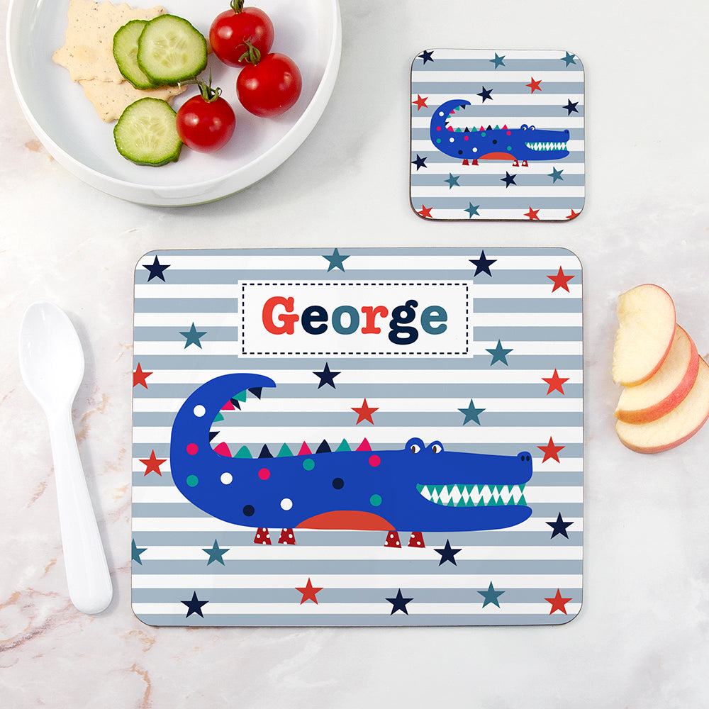 Personalised Personalised Boy's Placemat Set