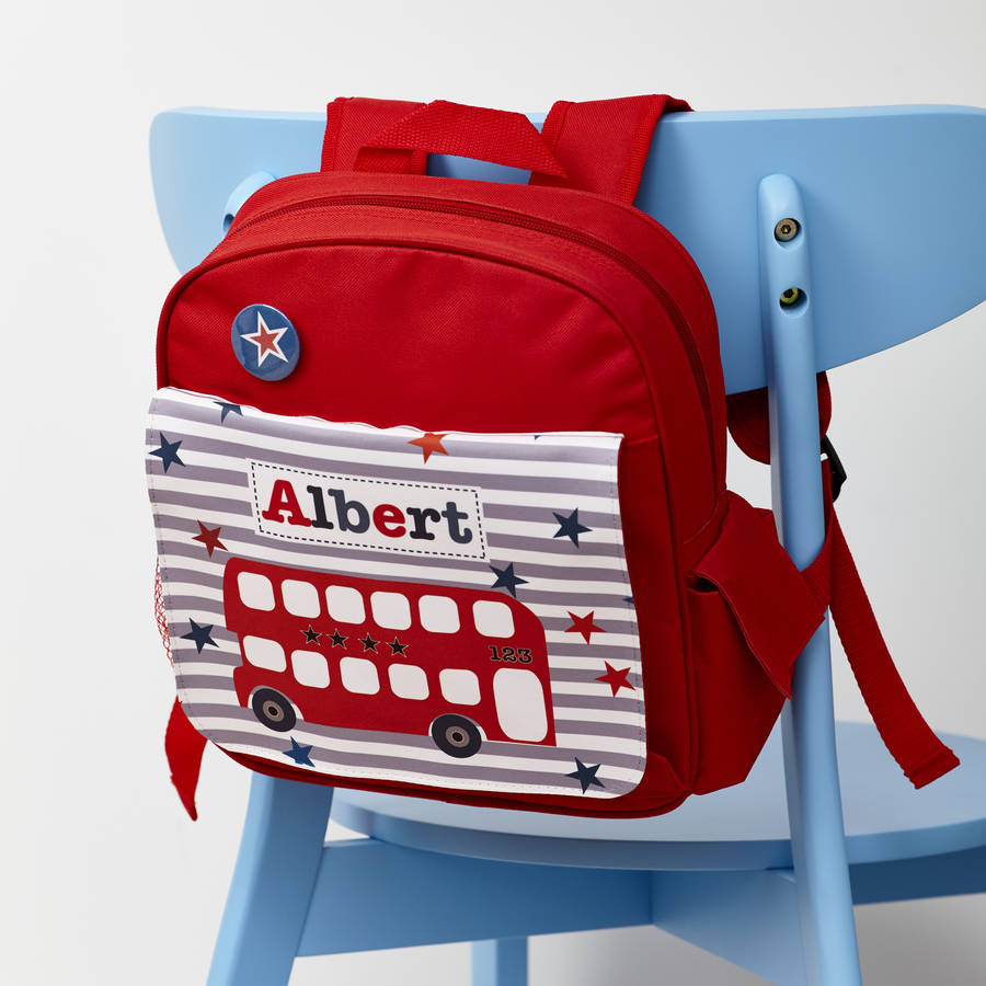 Personalised Personalised Boy's Red Mini Rucksack