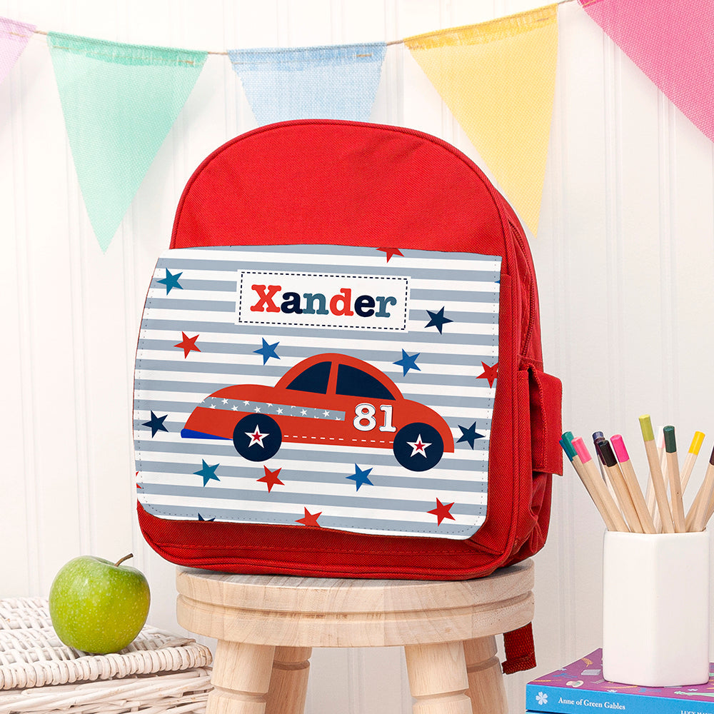 Personalised Personalised Boy's Red Mini Rucksack