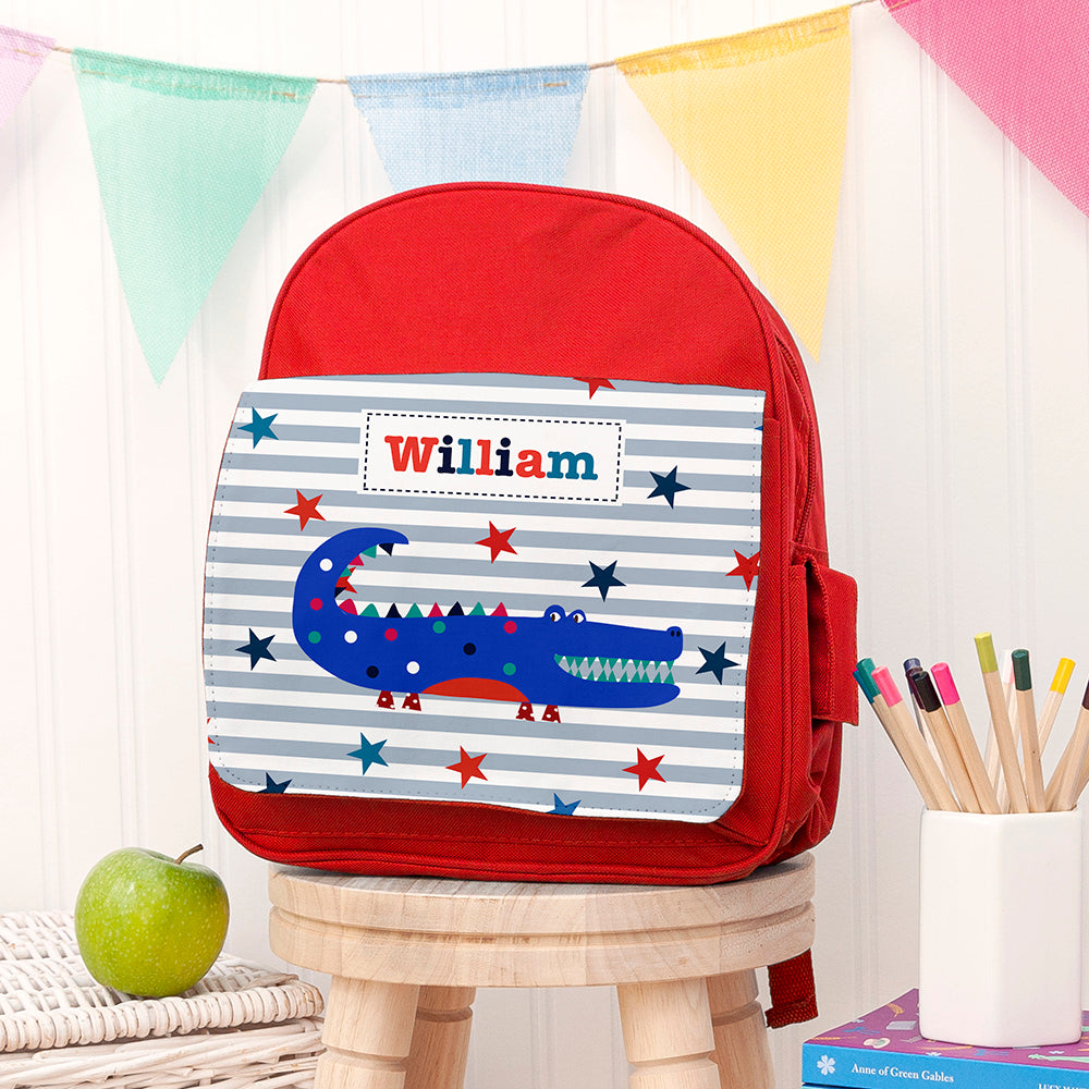Personalised Personalised Boy's Red Mini Rucksack