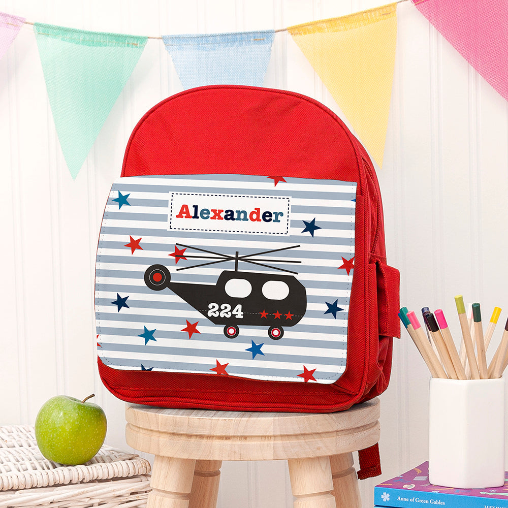 Personalised Personalised Boy's Red Mini Rucksack
