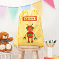 Personalised Personalised Boy's Robot PE Kit Bag