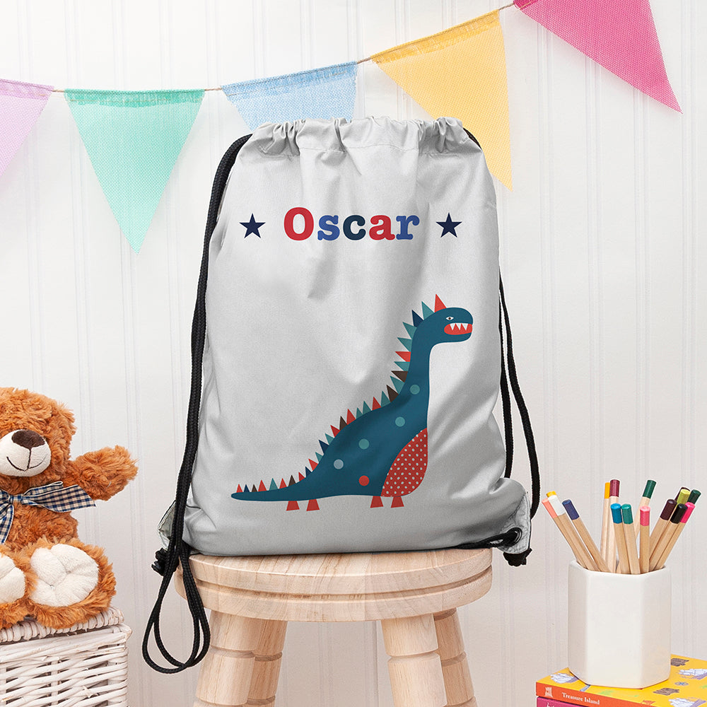 Personalised Personalised Boy's Silver Waterproof Swim Bag