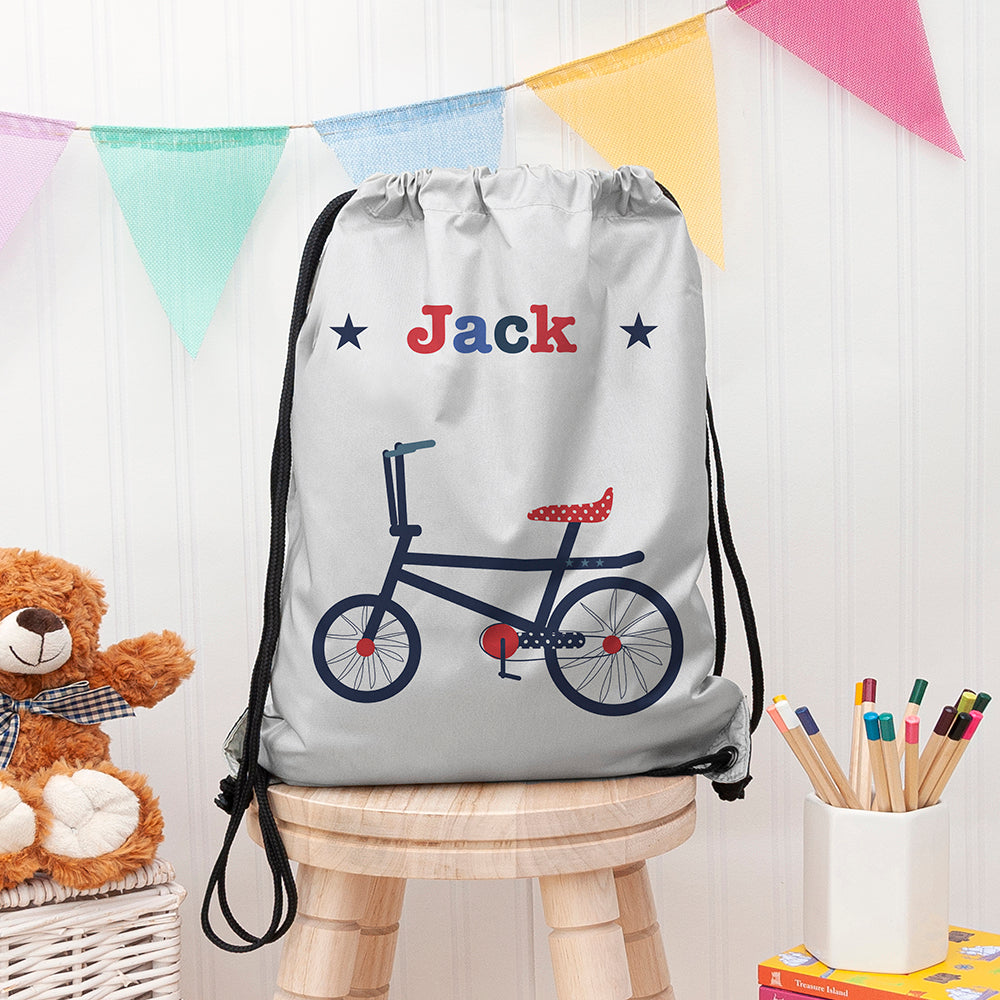 Personalised Personalised Boy's Silver Waterproof Swim Bag