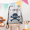 Personalised Personalised Boy's Silver Waterproof Swim Bag