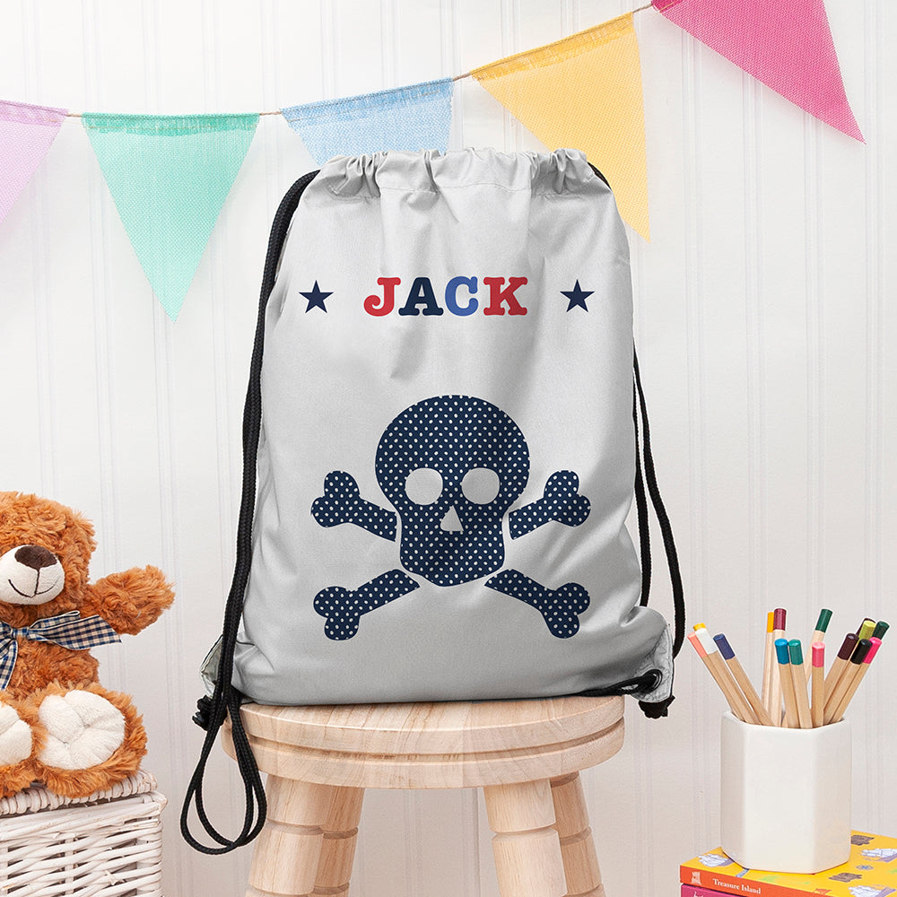 Personalised Personalised Boy's Silver Waterproof Swim Bag