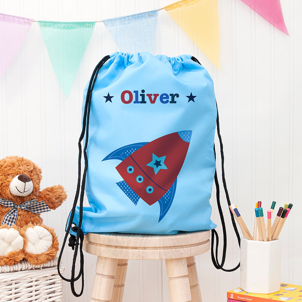 Personalised Personalised Boy's Sky Blue Waterproof Swim Bag