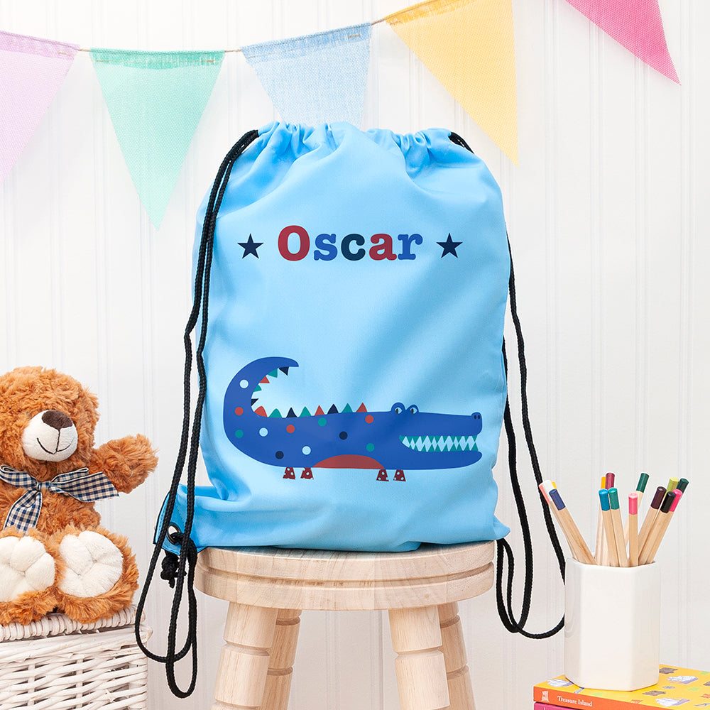 Personalised Personalised Boy's Sky Blue Waterproof Swim Bag