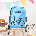 Personalised Personalised Boy's Sky Blue Waterproof Swim Bag