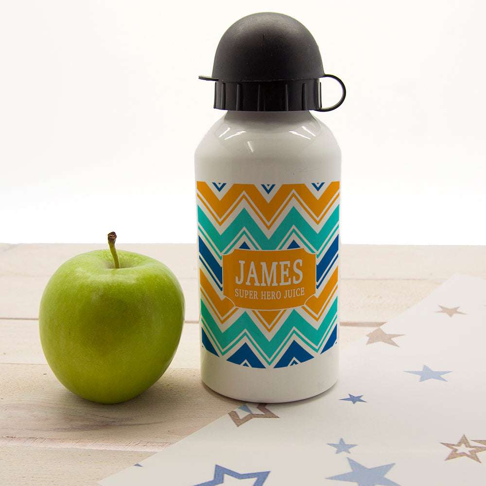 Personalised Boy's Superhero Juice Water Bottle