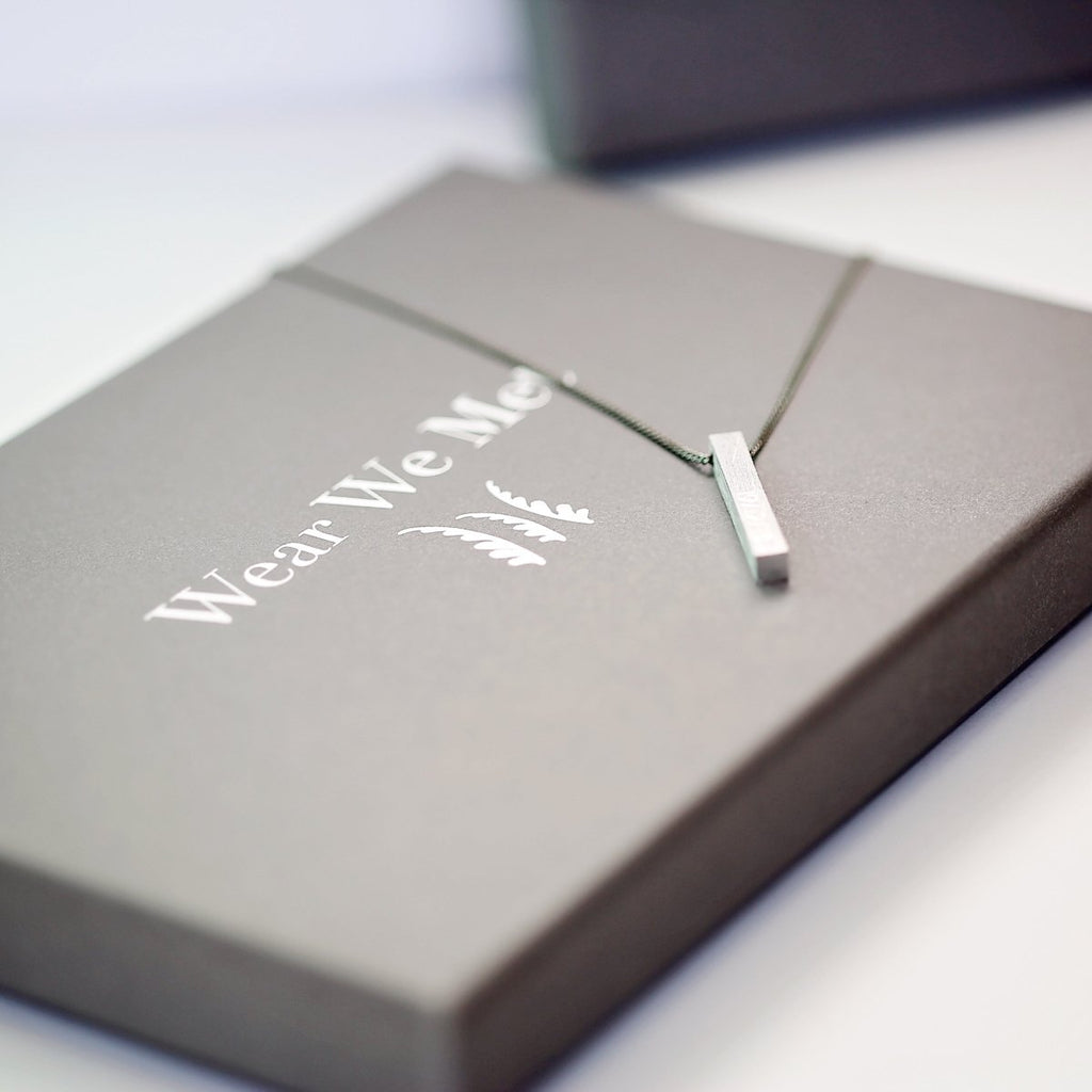 Personalised Brushed Men's Necklace