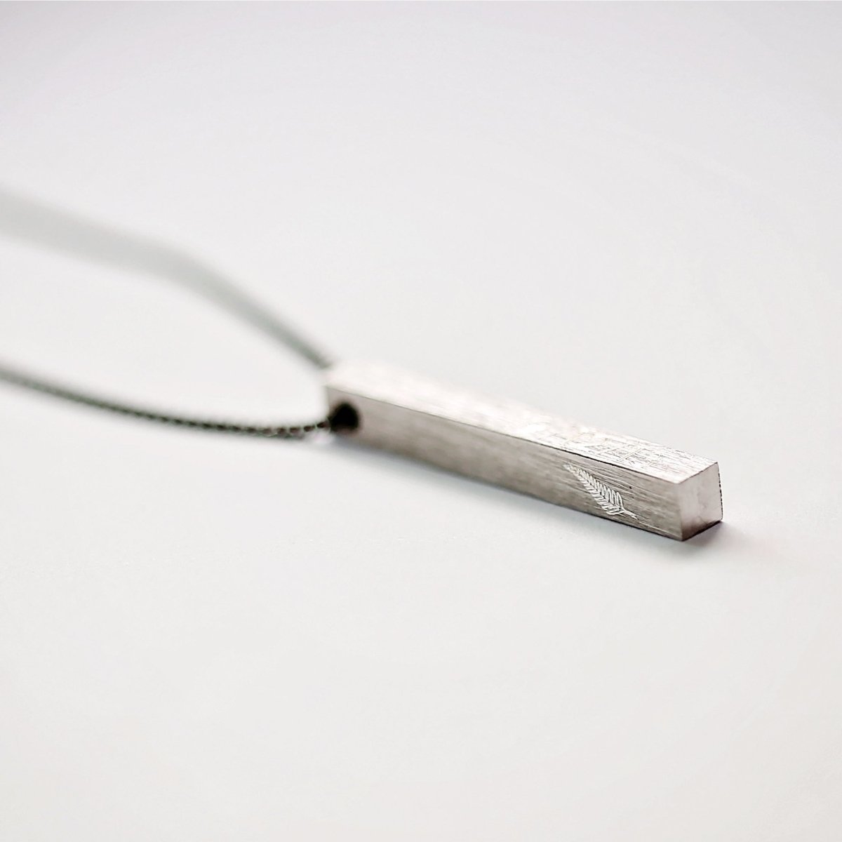 Personalised Brushed Men's Necklace