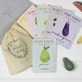 Personalised Bump To Baby Milestone Cards In Drawstring Bag