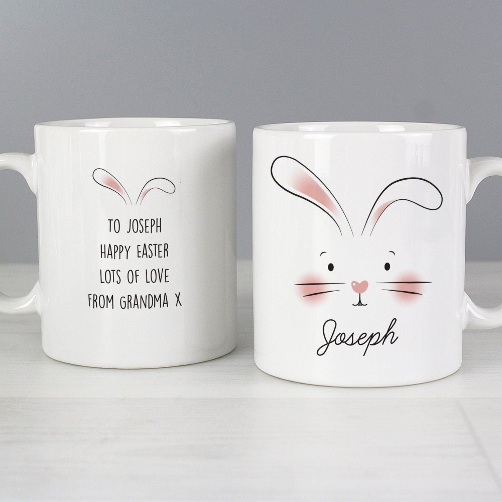 Personalised Bunny Features Mug