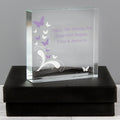 Personalised Butterflies Large Crystal Token