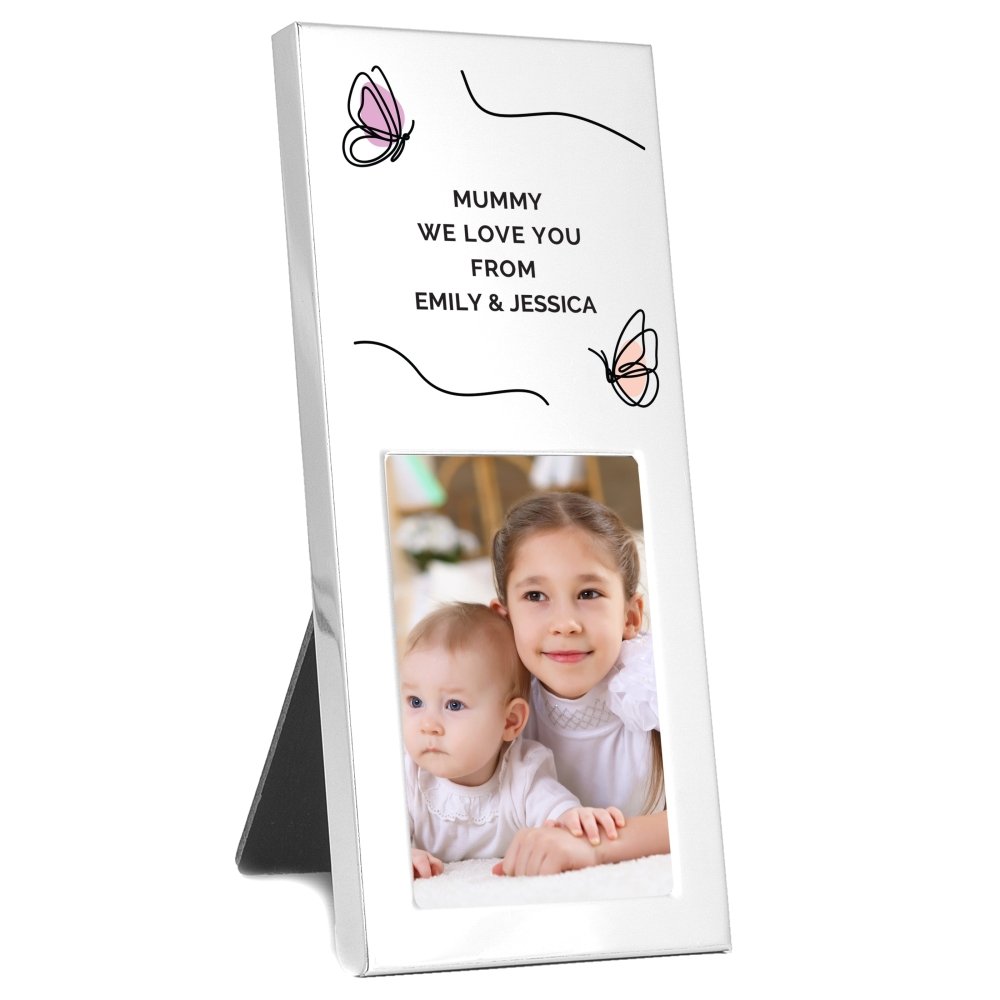 Personalised Butterfly 2x3 Inch Photo Frame