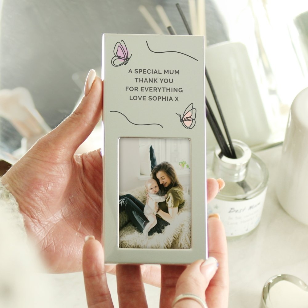 Personalised Butterfly 2x3 Inch Photo Frame