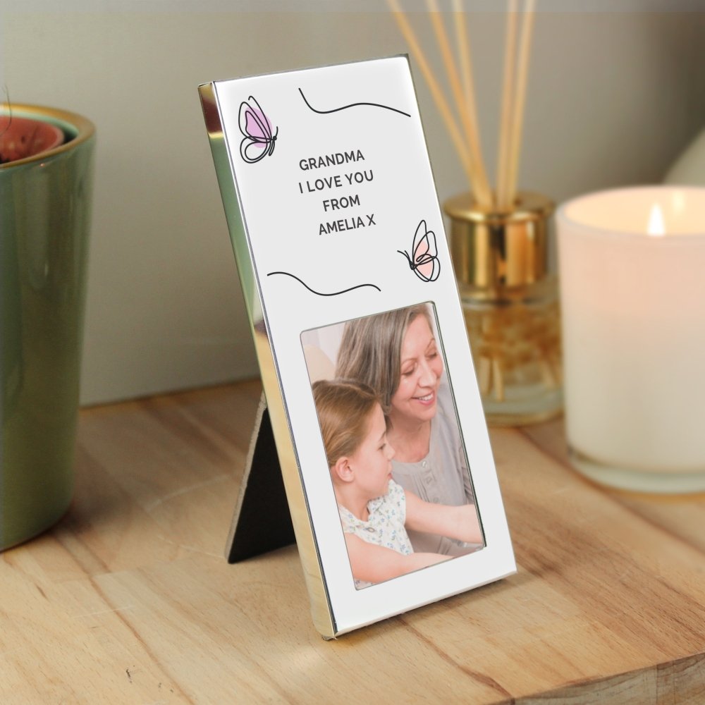 Personalised Butterfly 2x3 Inch Photo Frame