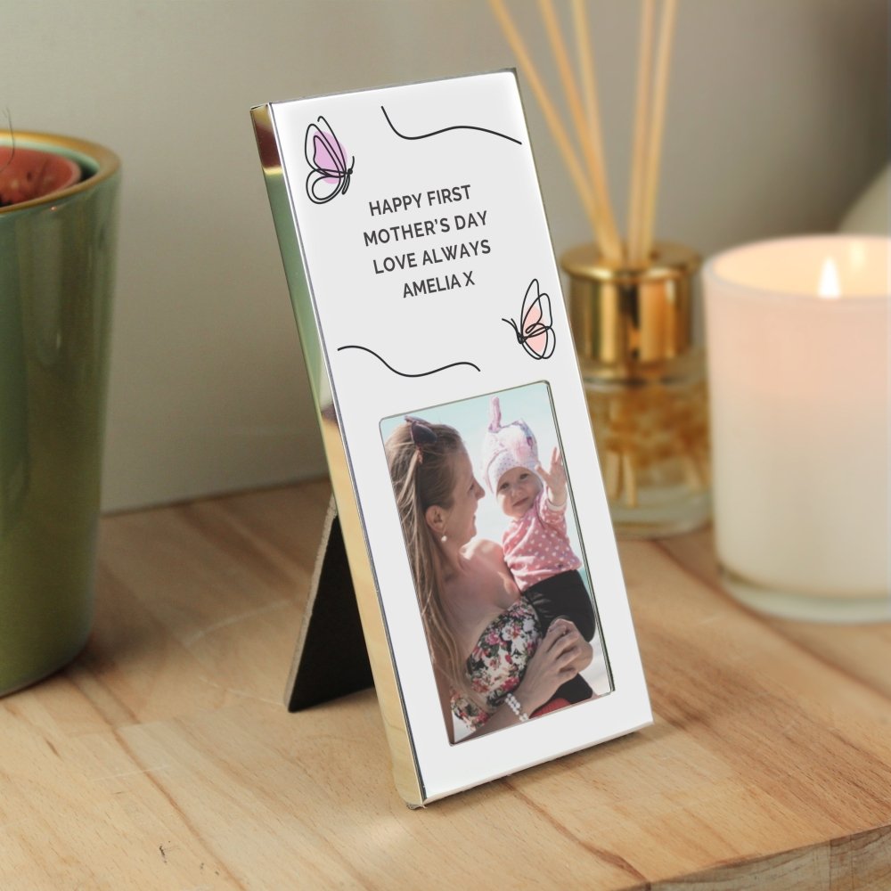 Personalised Butterfly 2x3 Inch Photo Frame