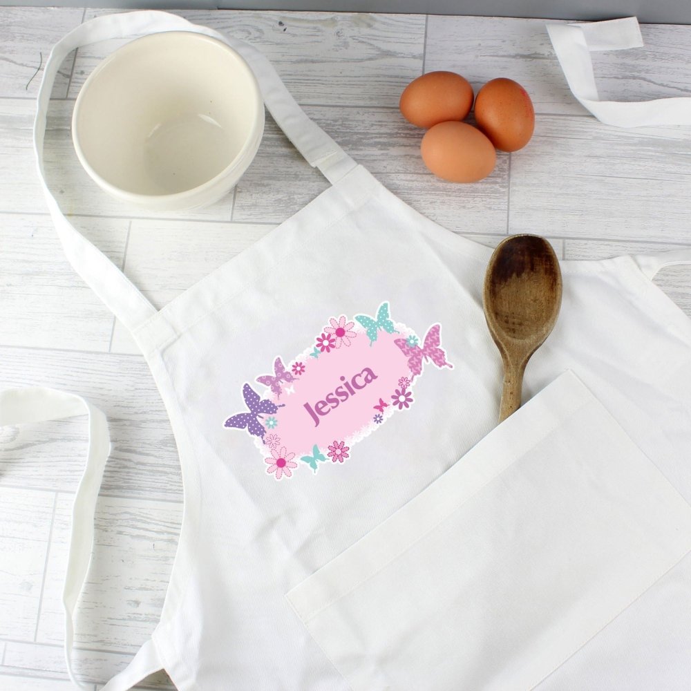 Personalised Butterfly Children's Apron