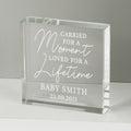 Personalised Carried For A Moment Crystal Token