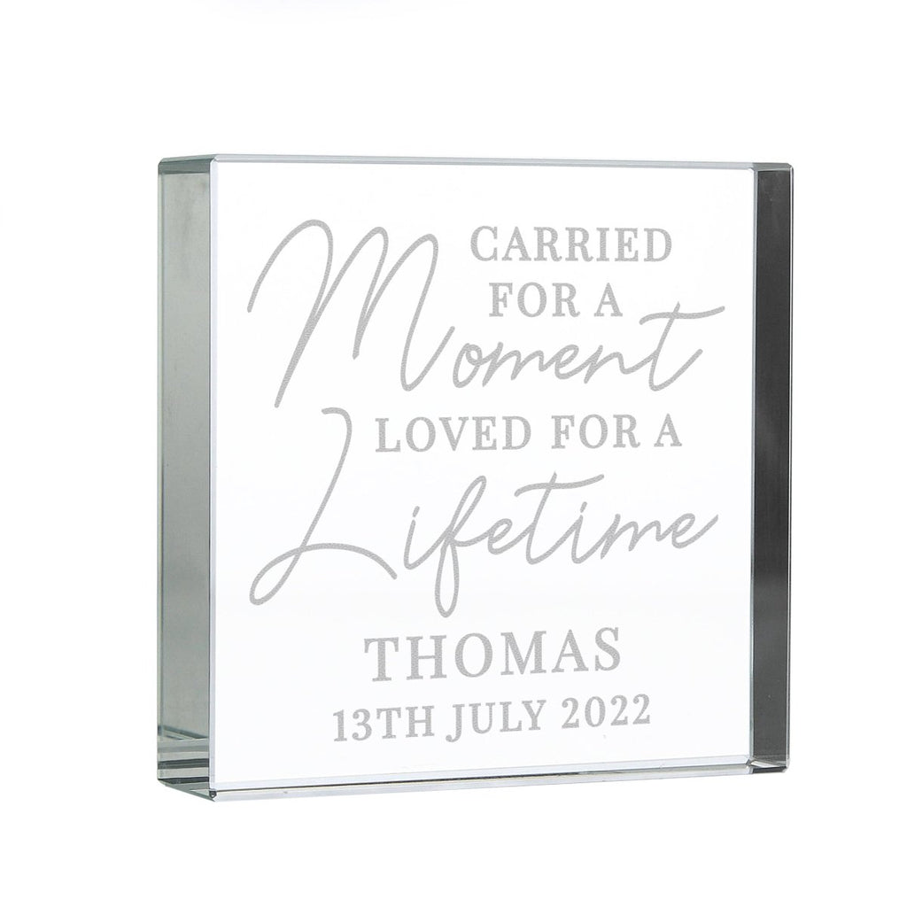 Personalised Carried For A Moment Large Crystal Token