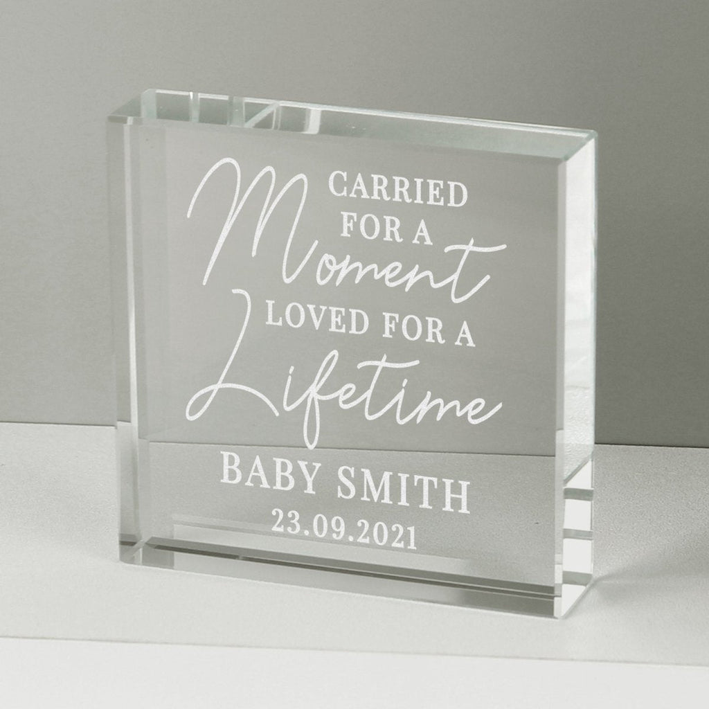 Personalised Carried For A Moment Large Crystal Token